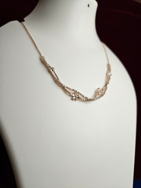 Royal Crystal Vine Necklace