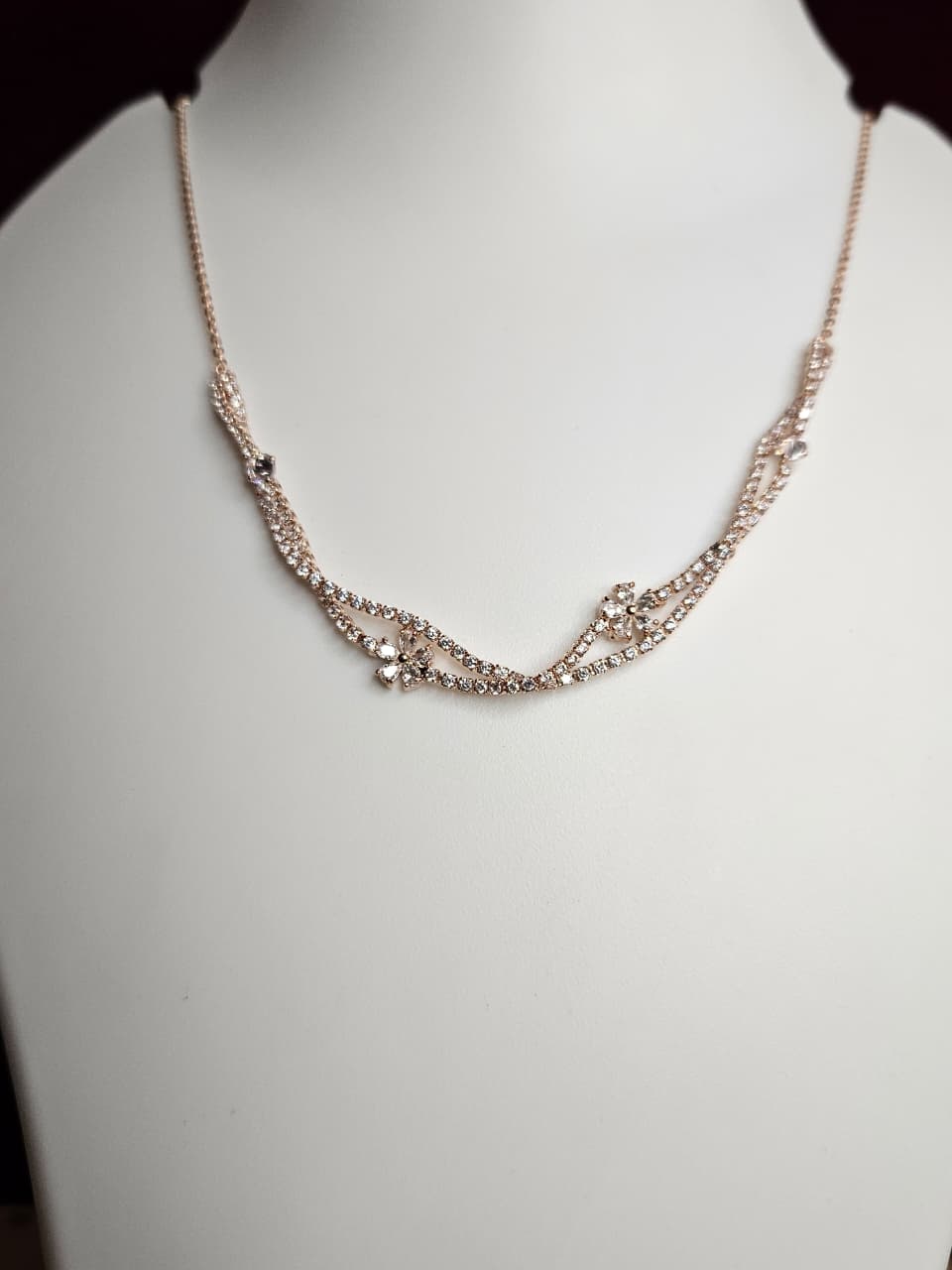 Royal Crystal Vine Necklace