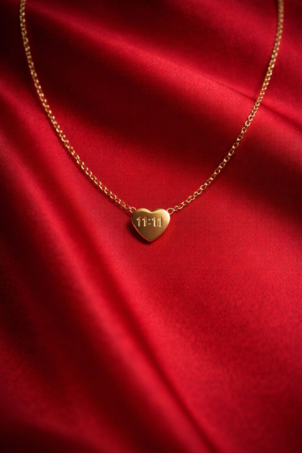 Manifest Love 11:11 Heart Necklace