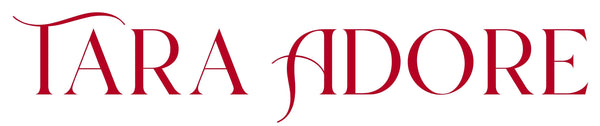 Logo of 'TARA ADORE' with tagline 'GRACE YOUR ADORE' on a white background