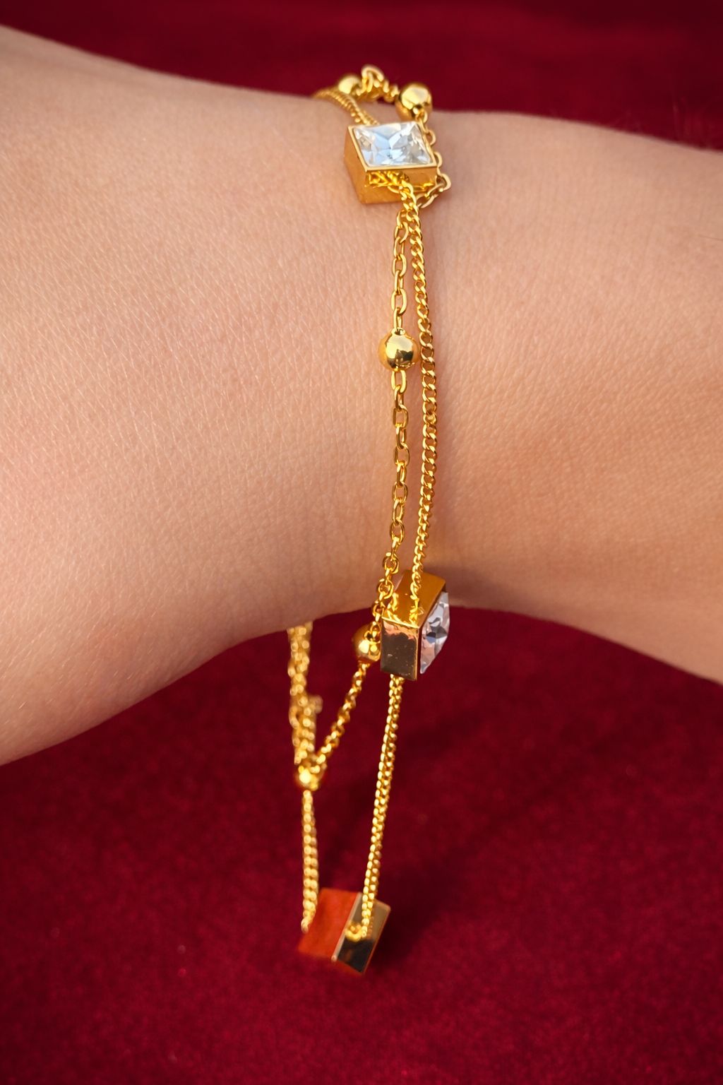 Crystal Square bracelet
