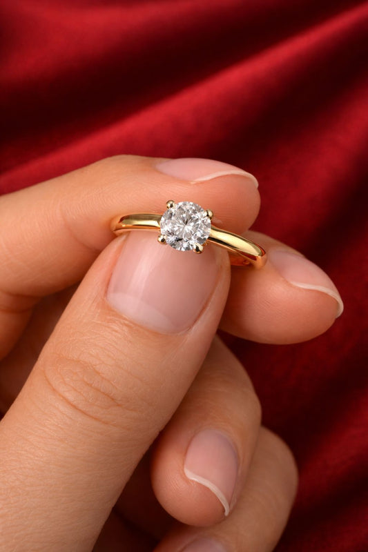 Classic Aura Solitaire Ring
