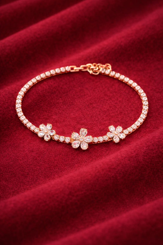 Serena Floral Crystal Bracelet