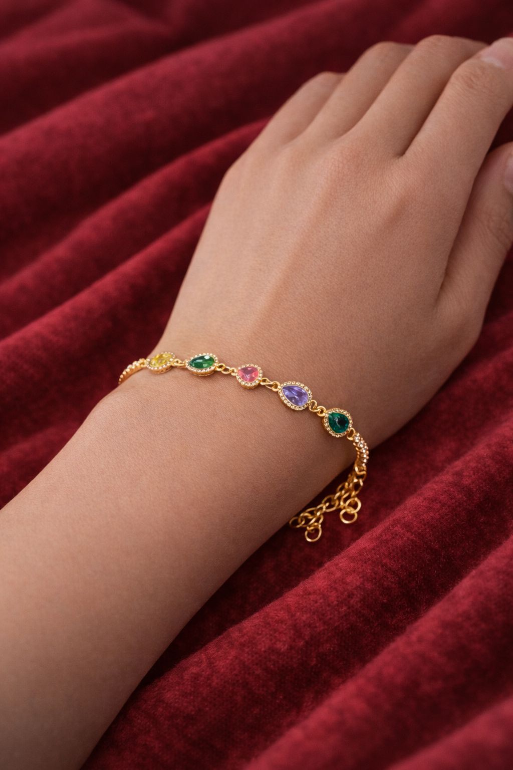 Aurielle Multicolor Crystal Bracelet