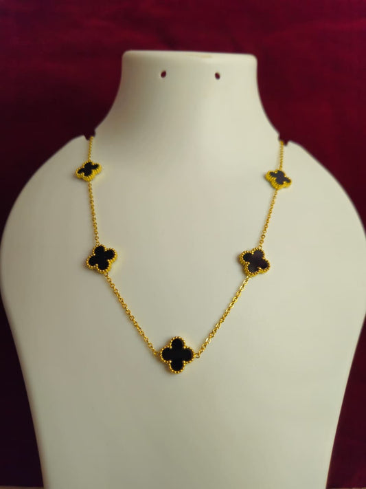 Midnight Clover Luxe Necklace