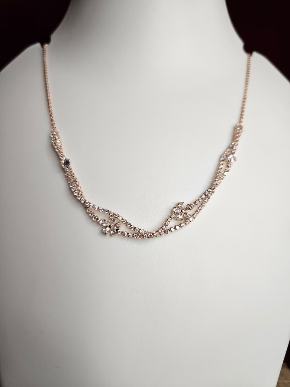 Royal Crystal Vine Necklace