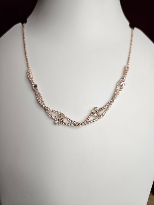 Royal Crystal Vine Necklace