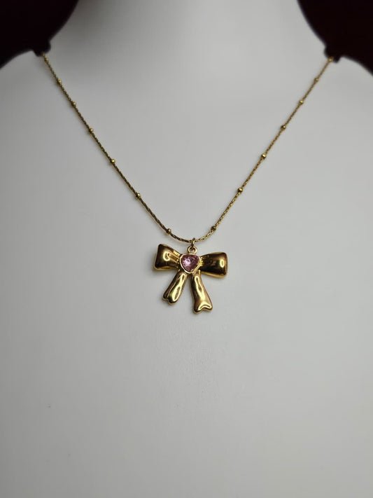 Sweetheart Bow Necklace