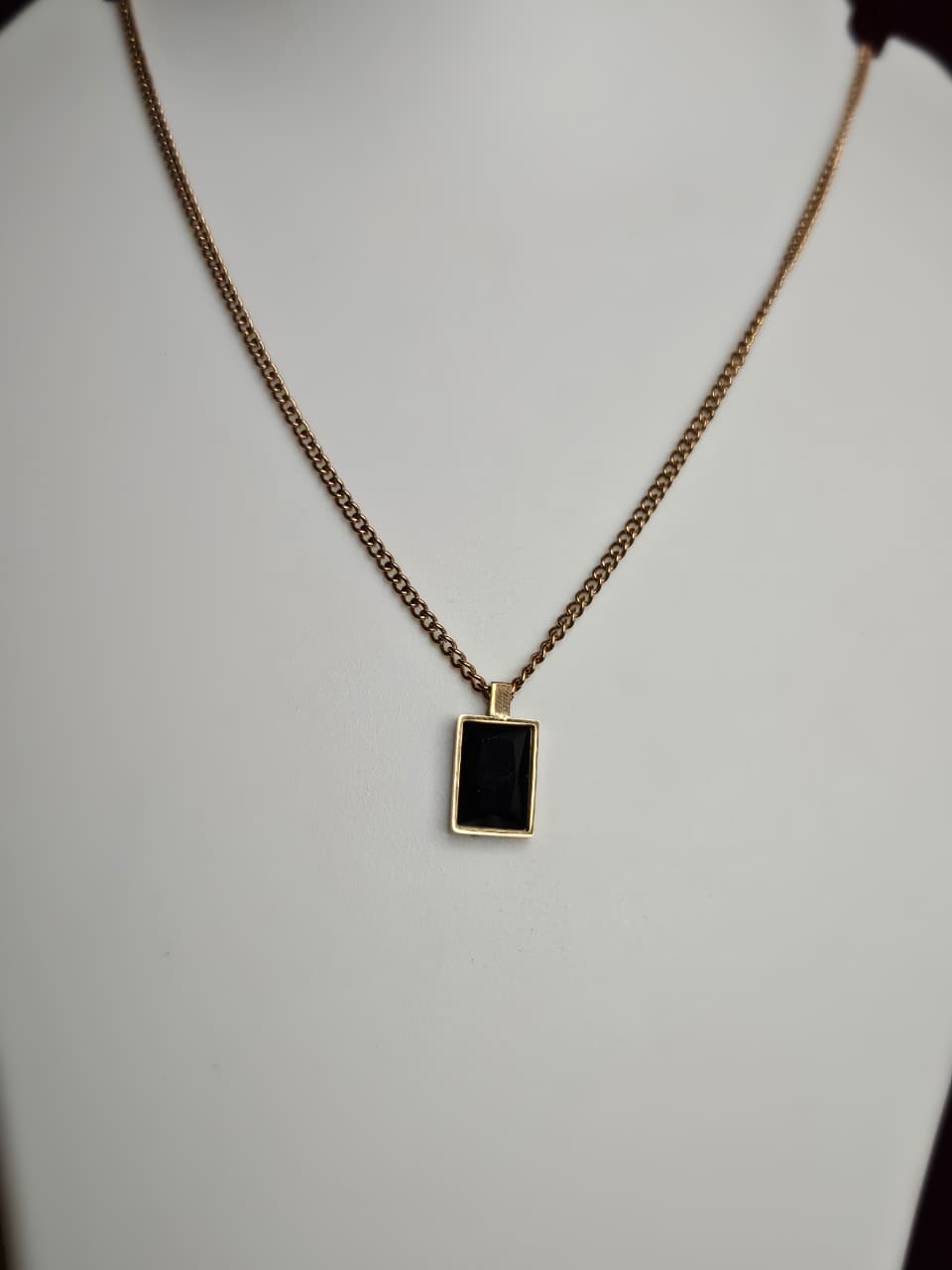 Midnight Edge Pendant Necklace
