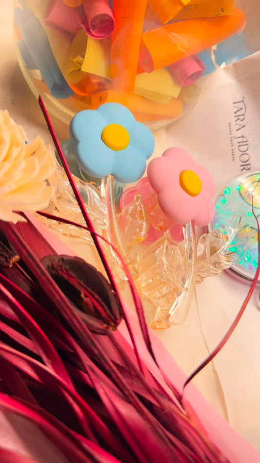Flower Pop Hair Clips