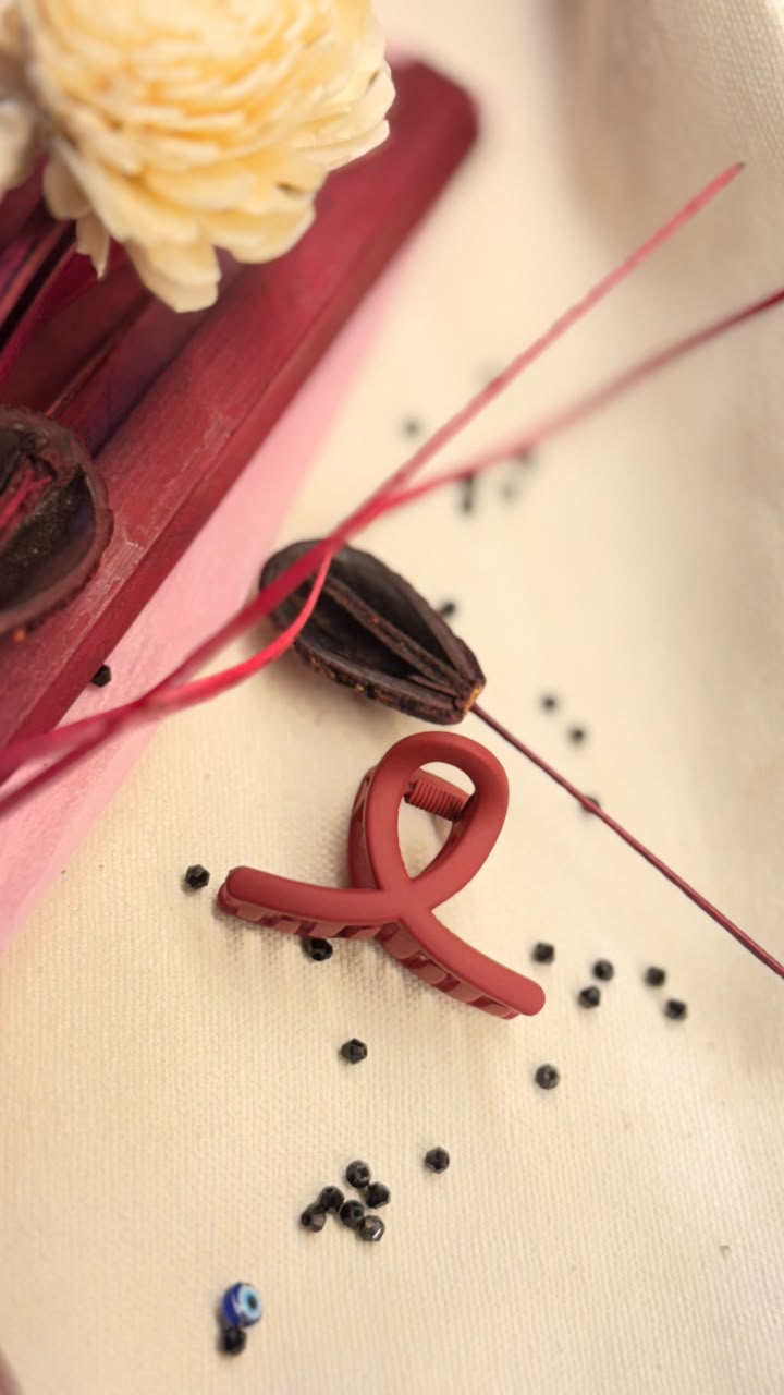 Ribbon Bow Claw Hair Clip