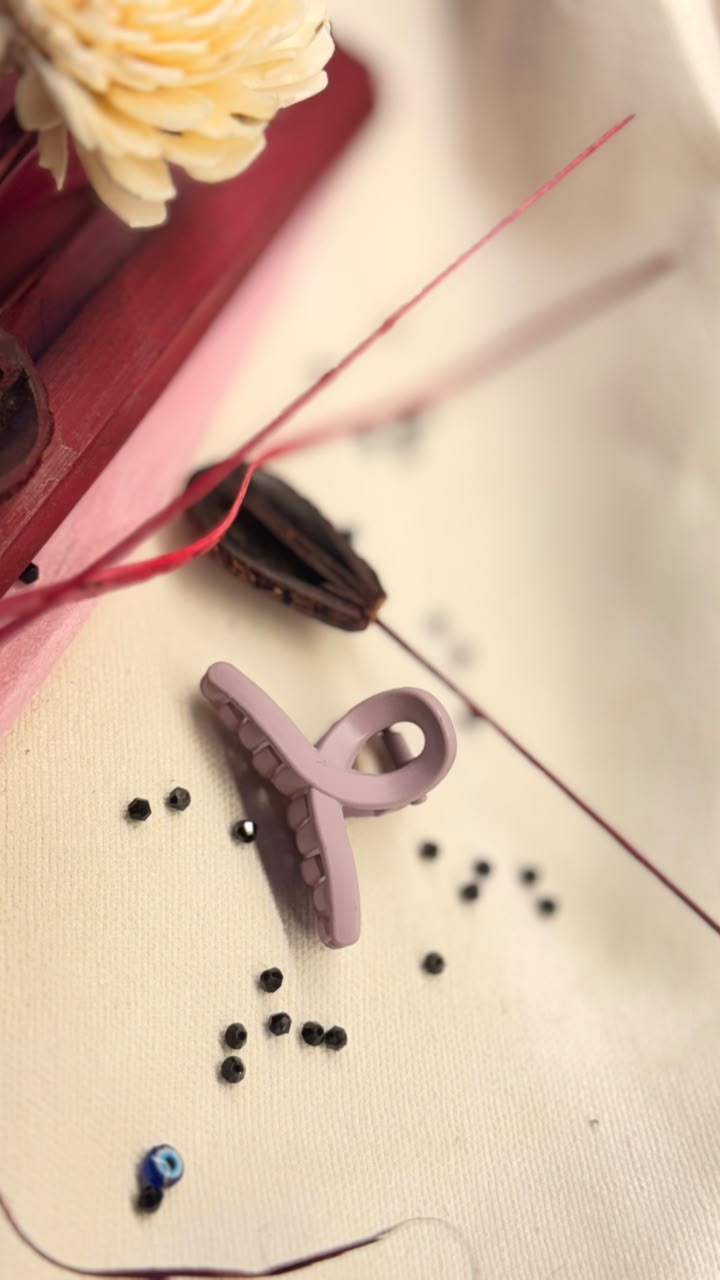Ribbon Bow Claw Hair Clip
